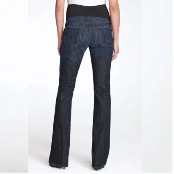 Citizens of Humanity Dark Wash Maternity Bootcut Jeans.  Size 30. - Picture 2 of 15